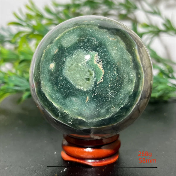 Green Ocean Jasper Ball-ToShay.org