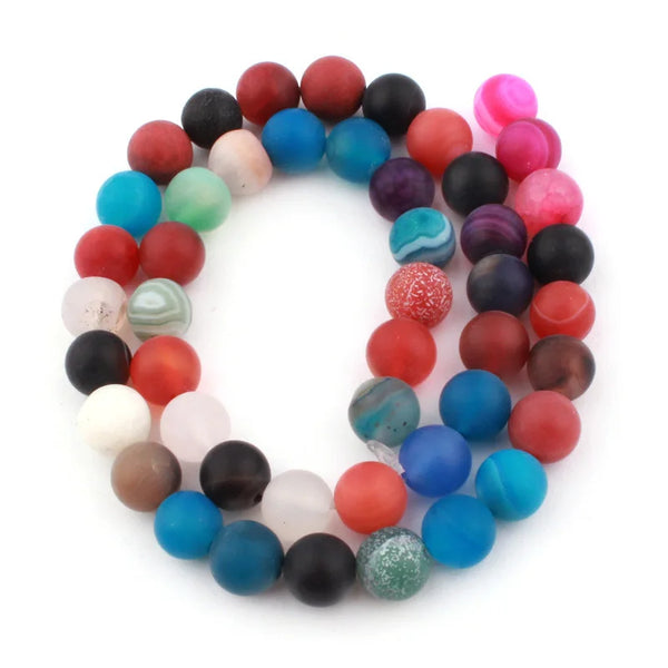 Mixed Cracked Agate Beads-ToShay.org