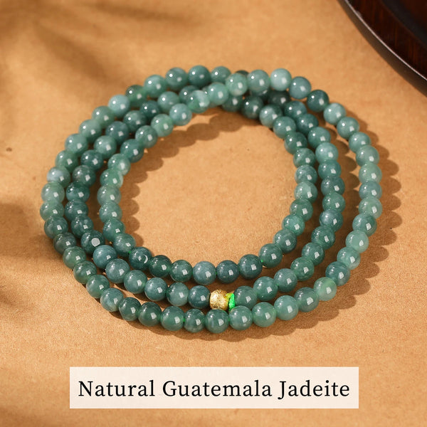 Green Jadeite Bead Bracelet-ToShay.org