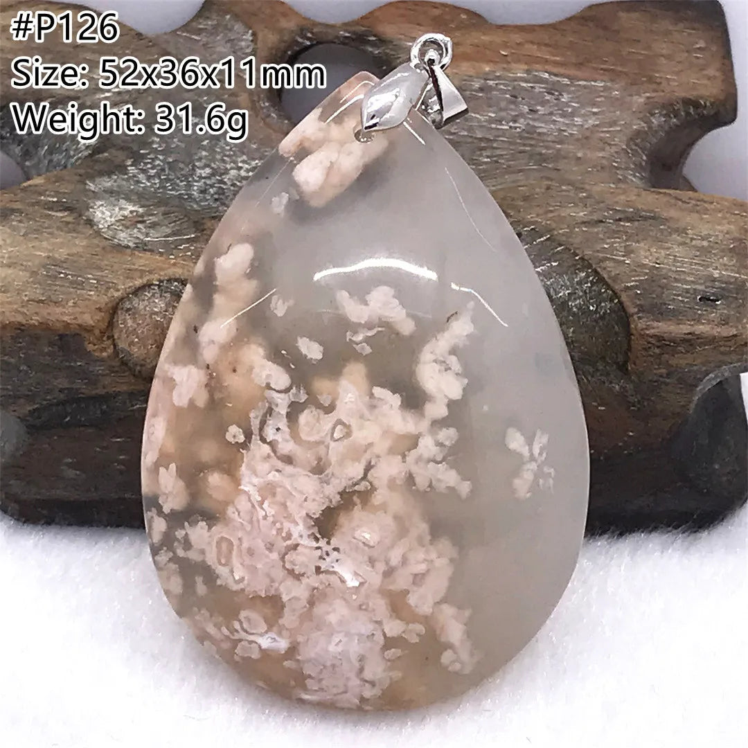 Pink Cherry Agate Pendant-ToShay.org