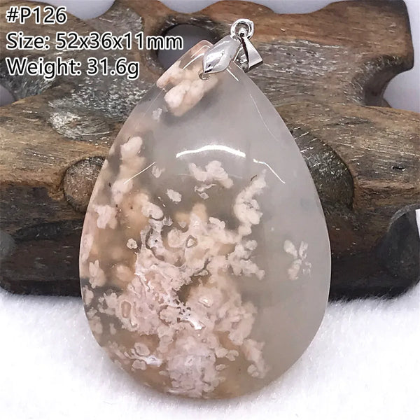 Pink Cherry Agate Pendant-ToShay.org