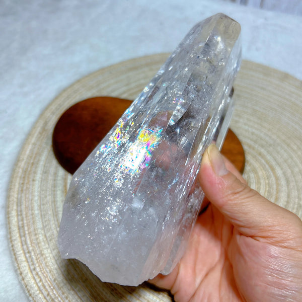 Clear Rainbow Quartz Crystal-ToShay.org
