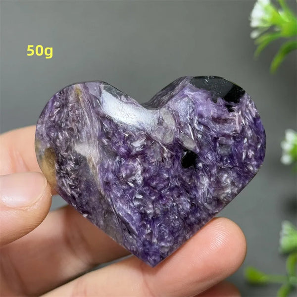 Purple Noble Crystal Heart-ToShay.org