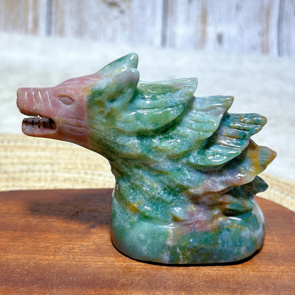 Ocean Jasper Wolf Head-ToShay.org