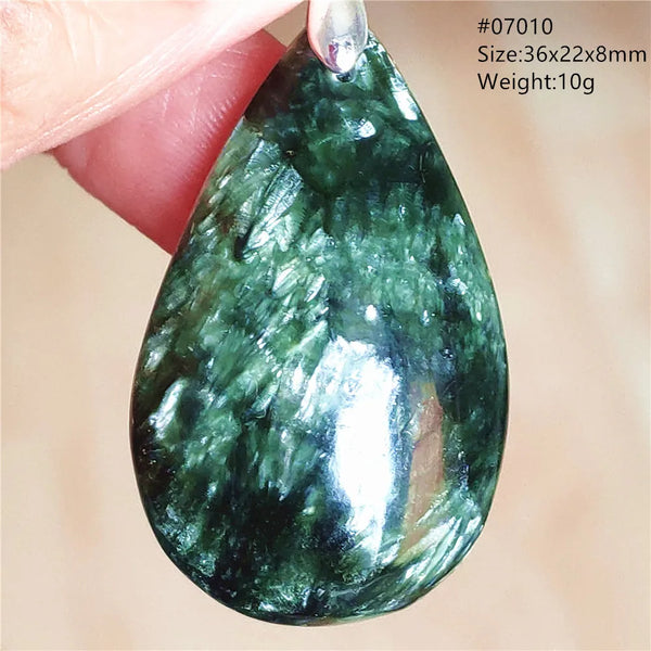 Green Seraphinite Pendant-ToShay.org