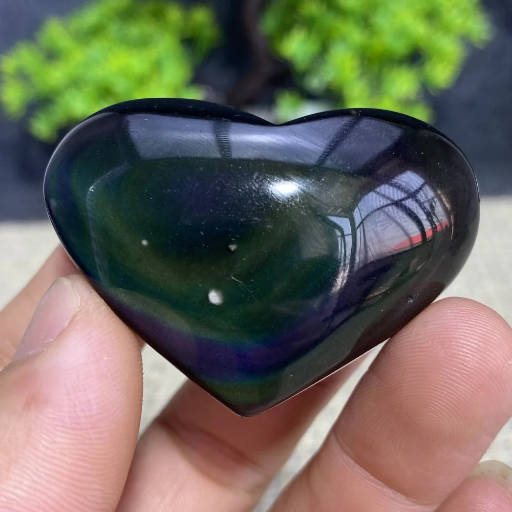 Rainbow Obsidian Heart-ToShay.org