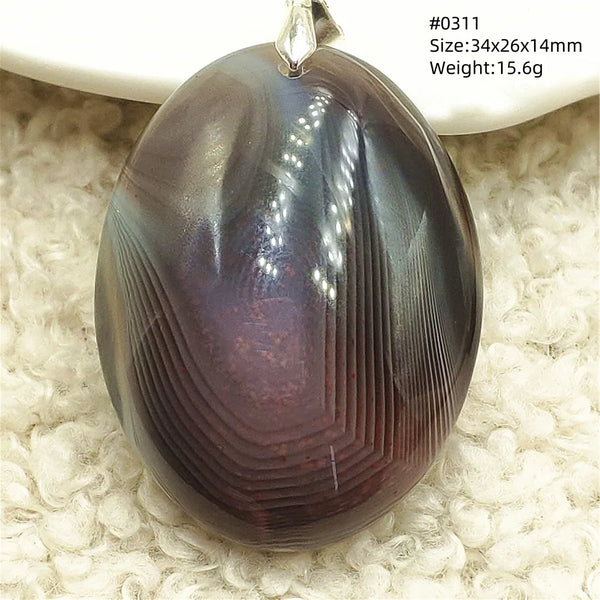 Grey Brown Agate Pendant-ToShay.org