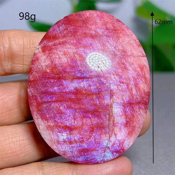 Red Moonstone Palm Stone-ToShay.org