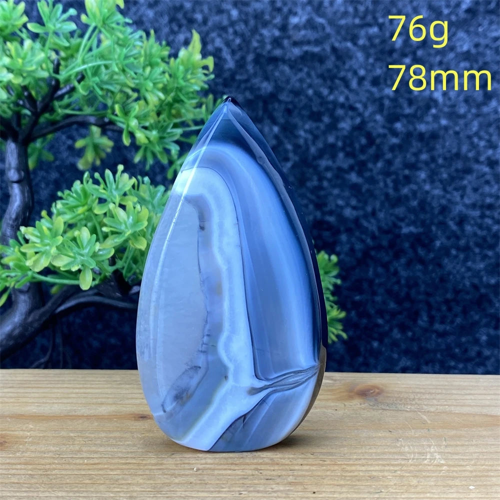 Black Silk Agate Torch-ToShay.org
