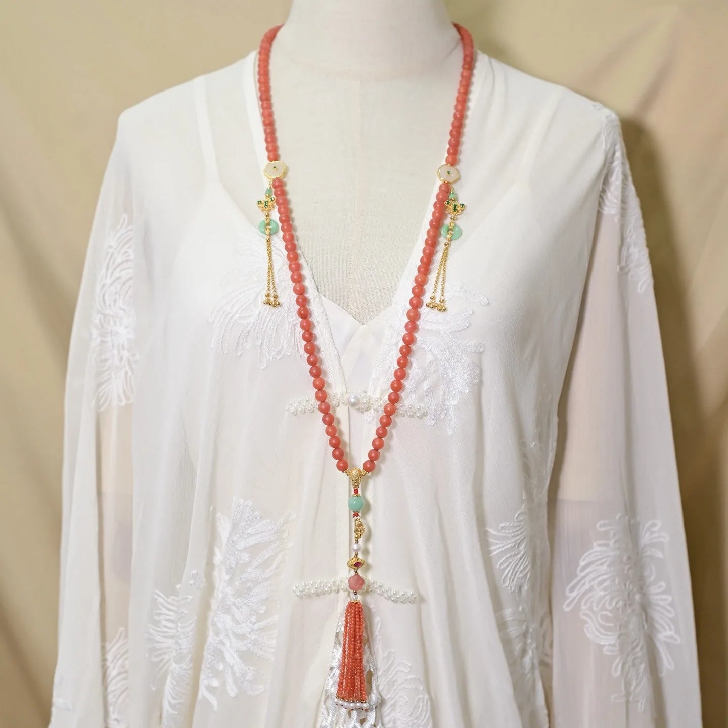 Red Agate Bead Mala-ToShay.org