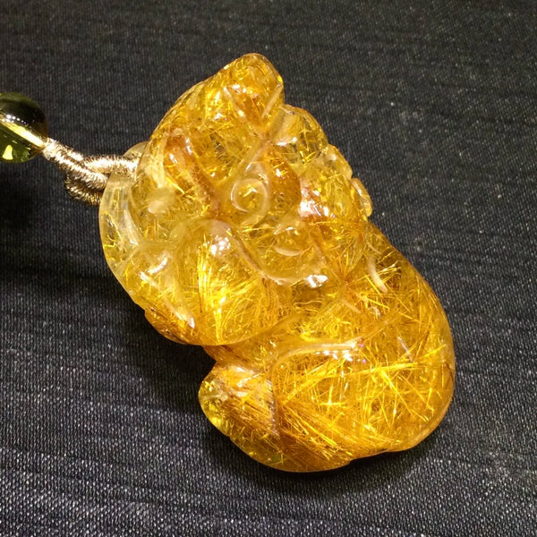 Gold Rutilated Quartz Pi Xiu-ToShay.org