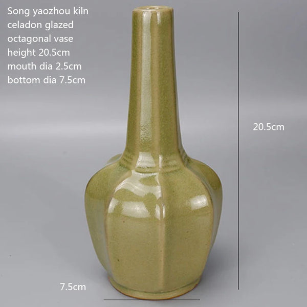 Kiln Green Glaze Vase-ToShay.org