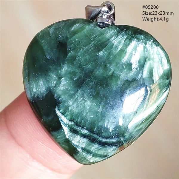 Green Seraphinite Pendant-ToShay.org