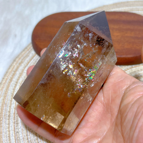Smokey Rainbow Quartz Point-ToShay.org