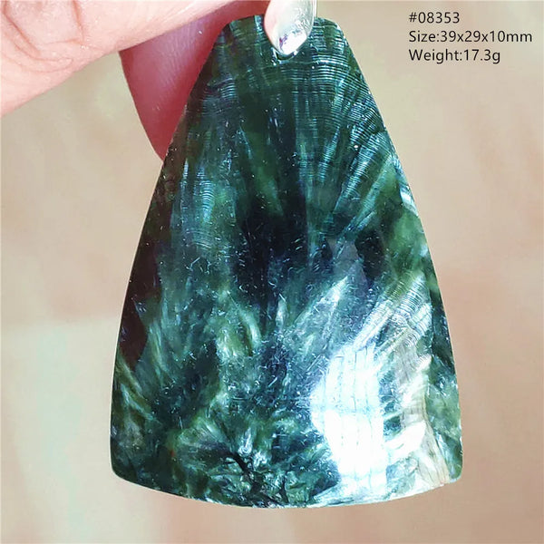 Green Seraphinite Pendant-ToShay.org