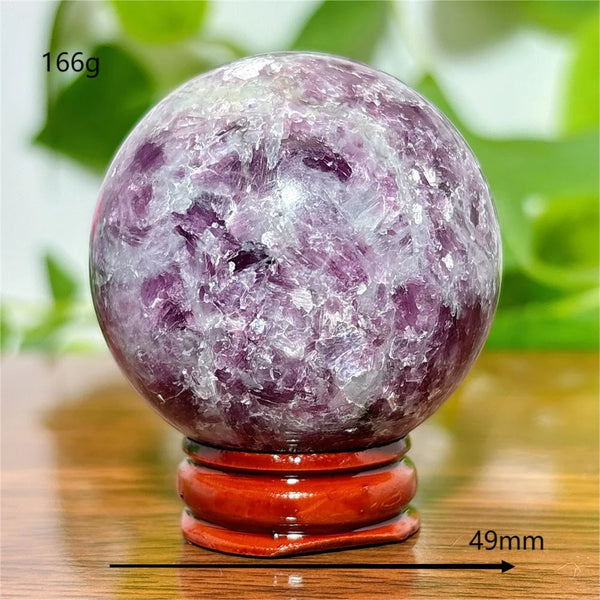 Purple Lepidolite Ball-ToShay.org
