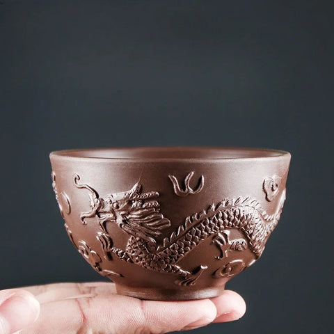 Dragon Clay Tea Cup-ToShay.org