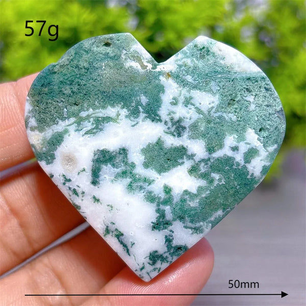Green Moss Agate Heart-ToShay.org