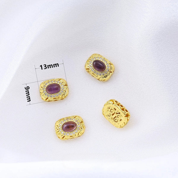 Gold Amethyst Beads-ToShay.org