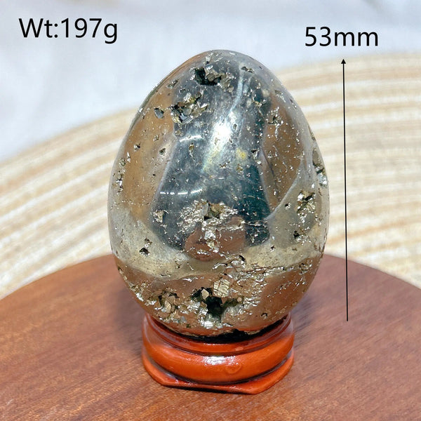 Silver Pyrite Geode Eggs-ToShay.org