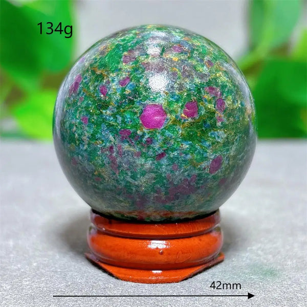 Green Ruby Zoisite Ball-ToShay.org
