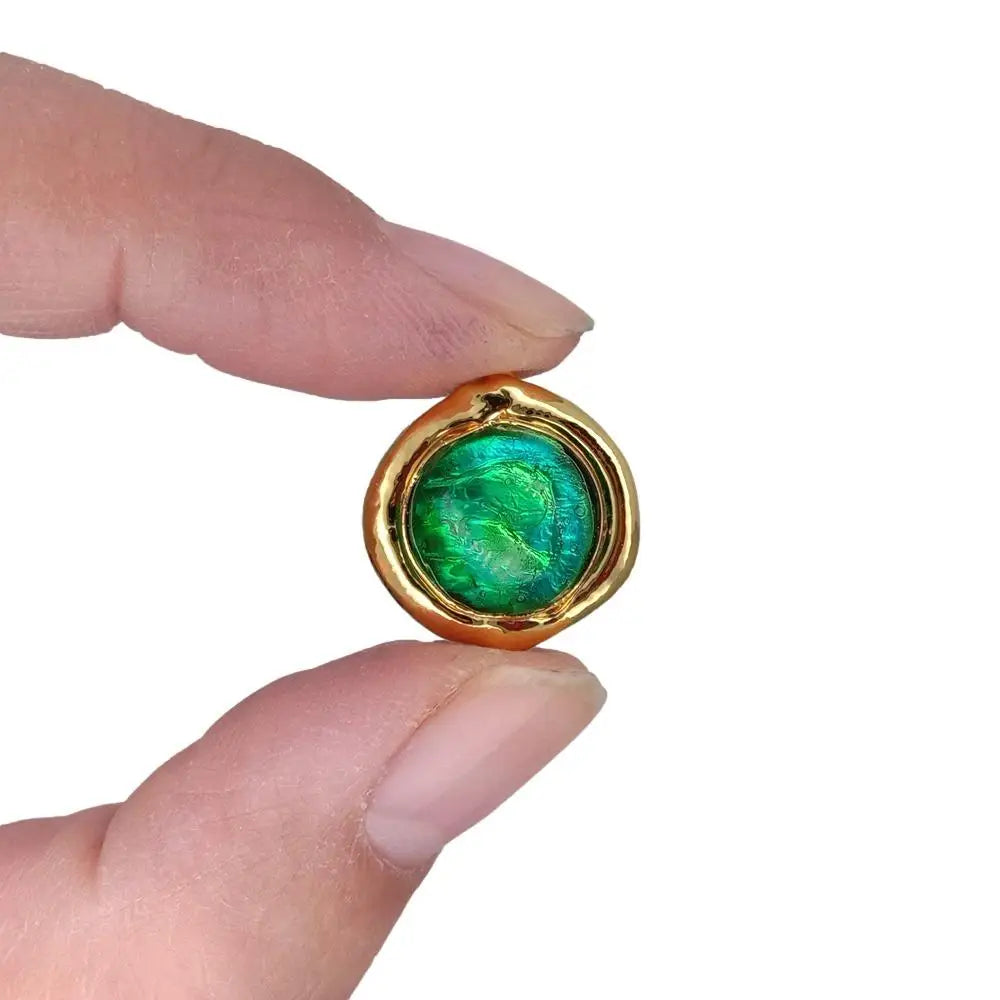 Green Glass Beads-ToShay.org