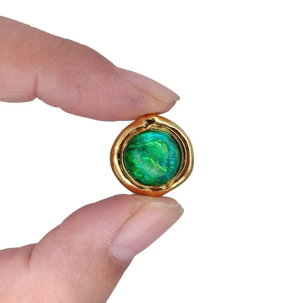 Green Glass Beads-ToShay.org
