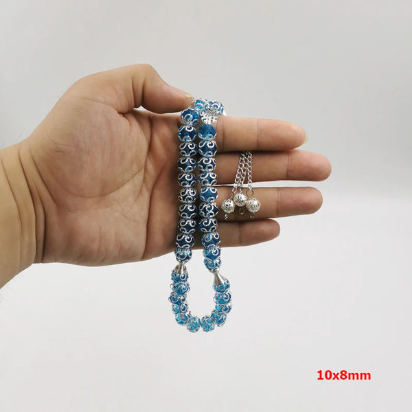 Blue Crystal Prayer Beads-ToShay.org