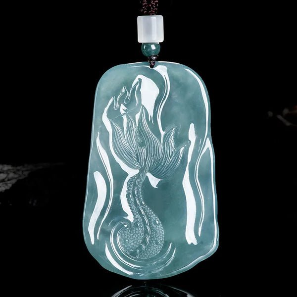 Blue Jade Buddha Pendant-ToShay.org