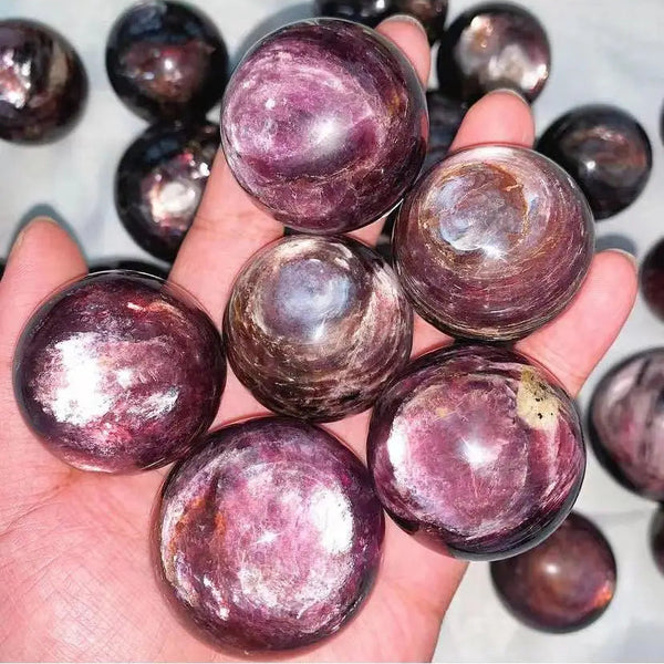 Purple Mica Lepidolite Ball-ToShay.org