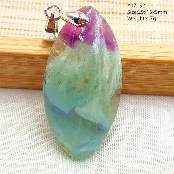 Green Blue Fluorite Pendant-ToShay.org