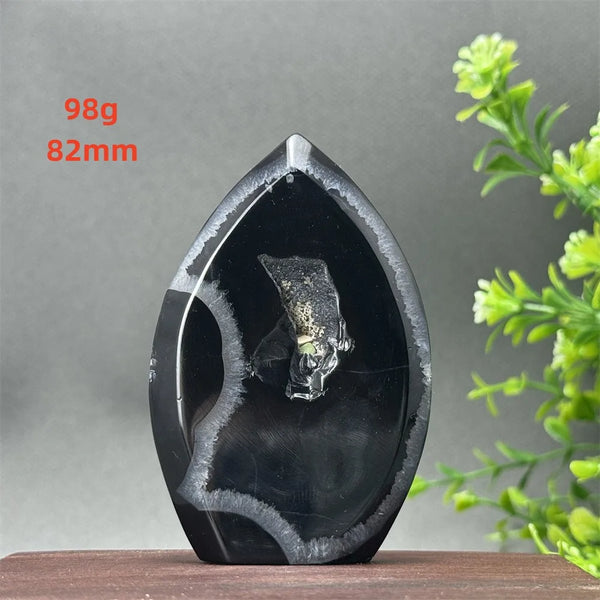 Black Onyx Geode Torch-ToShay.org