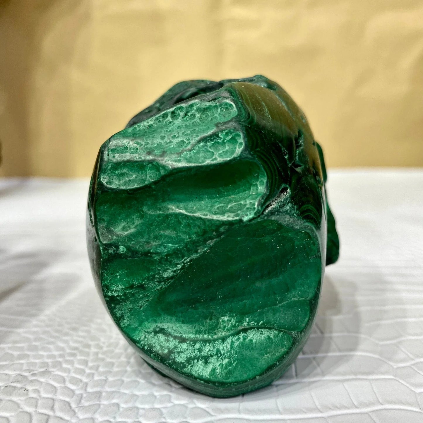 Green Malachite Skull-ToShay.org