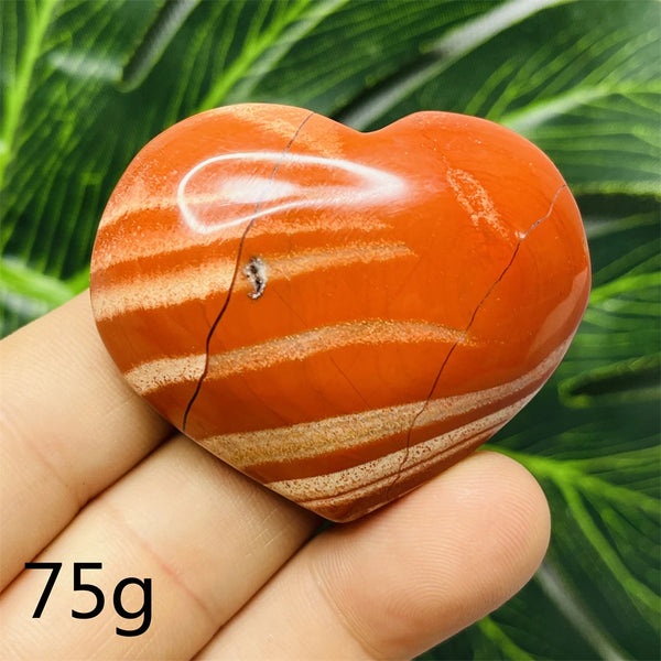 Red Jade Agate Heart-ToShay.org