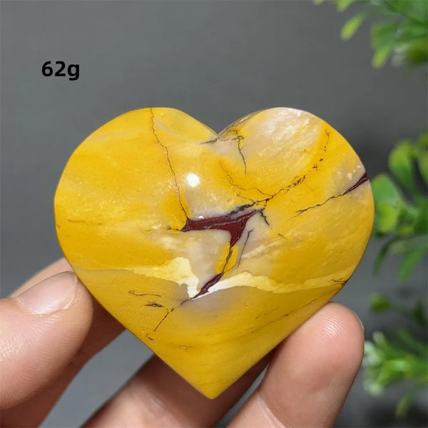 Yellow Mookaite Heart-ToShay.org