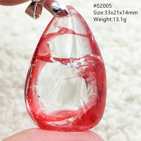 Red Limonite Quartz Pendant-ToShay.org