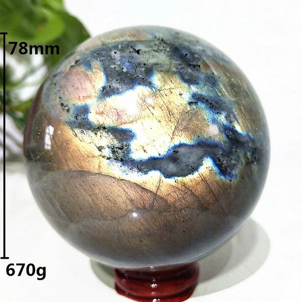 Yellow Labradorite Crystal Ball-ToShay.org
