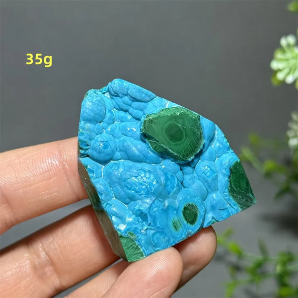 Green Peacock Rough Stone-ToShay.org