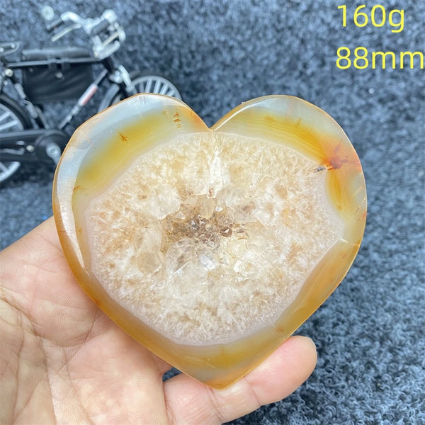 Red Agate Geode Heart-ToShay.org