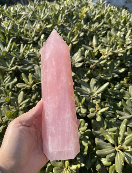 Pink Rose Quartz Point-ToShay.org