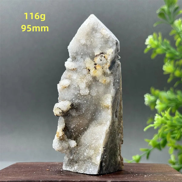 Purple Sphalerite Geode Obelisk-ToShay.org