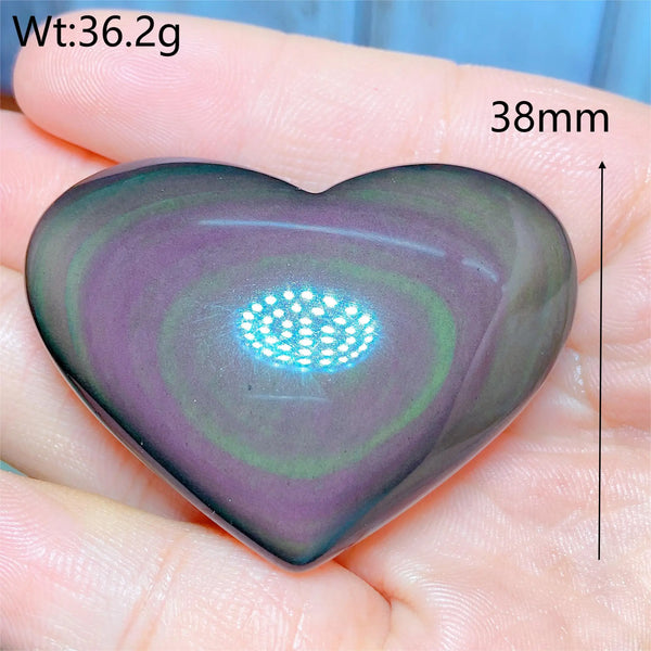 Rainbow Obsidian Heart-ToShay.org