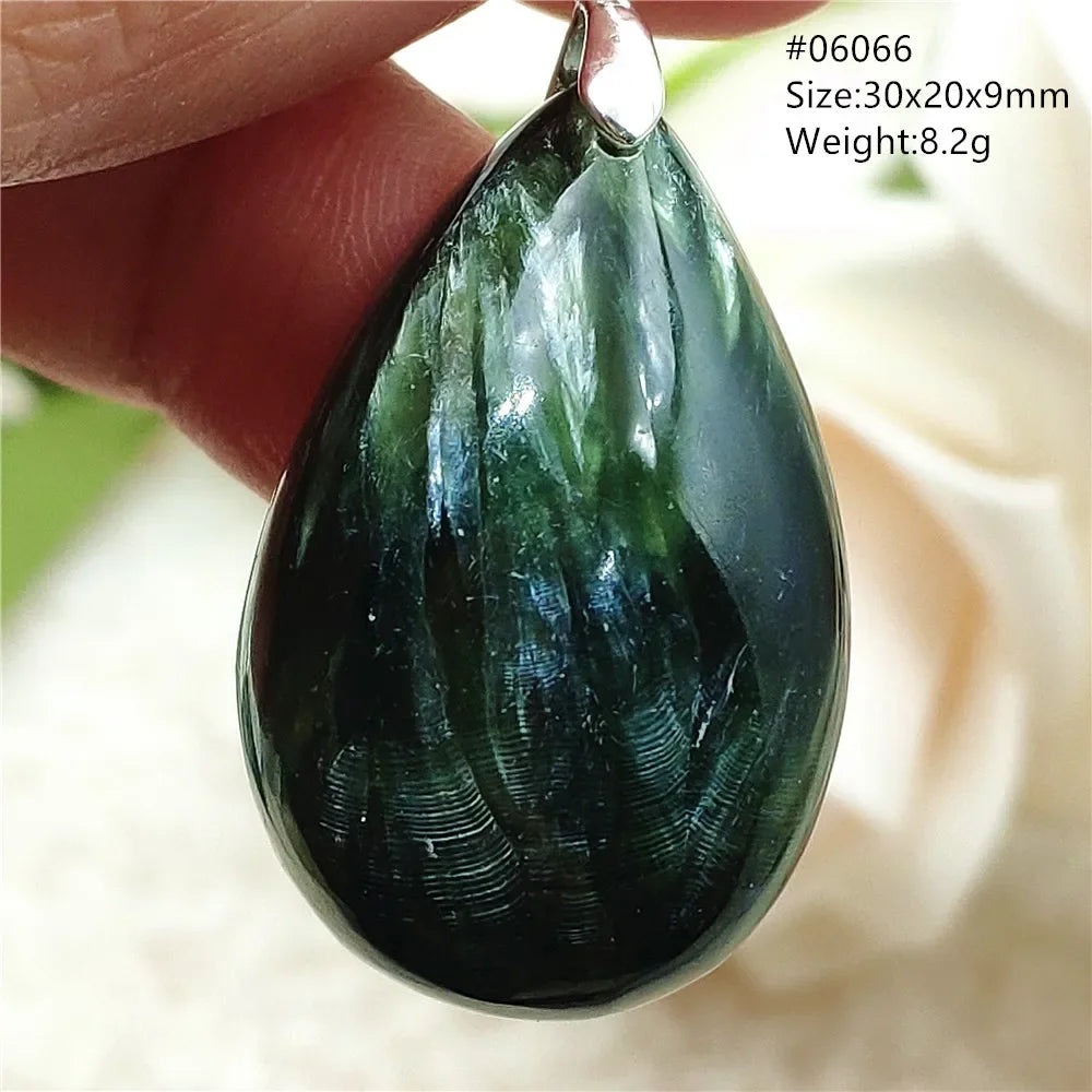 Green Seraphinite Pendant-ToShay.org