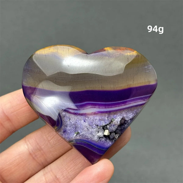 Purple Agate Heart-ToShay.org