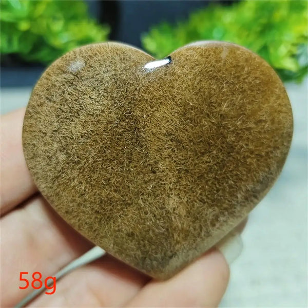 Black Hair Agate Heart-ToShay.org