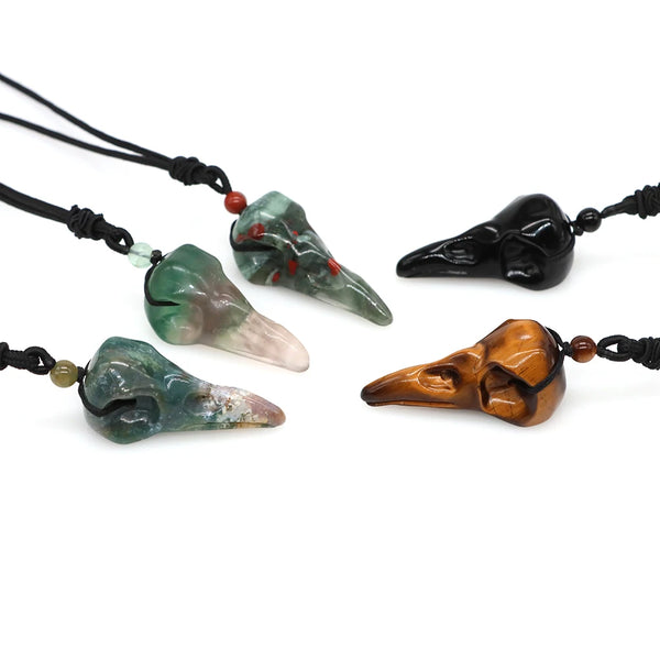 Crow Head Skull Pendant-ToShay.org