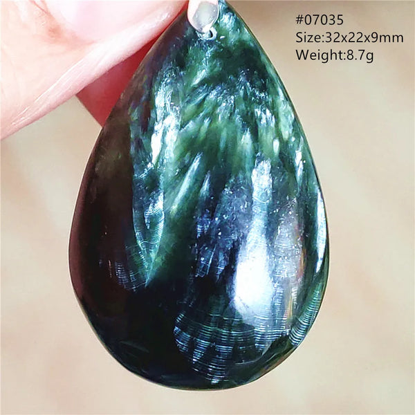 Green Seraphinite Pendant-ToShay.org