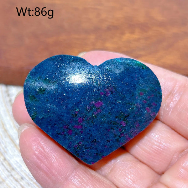 Blue Ruby Kyanite Hearts-ToShay.org
