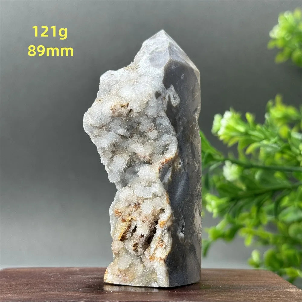 Purple Sphalerite Geode Obelisk-ToShay.org