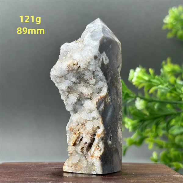 Purple Sphalerite Geode Obelisk-ToShay.org